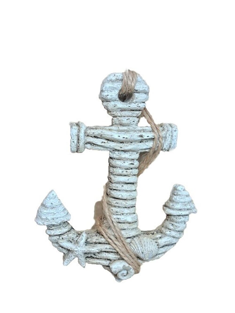 Anchor December Diamonds 79-81161 4" Christmas Wooden Ornament Boat Cast Bower